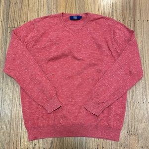 J. Crew pink crewneck sweater